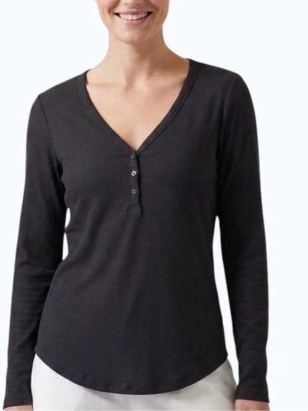 Athleta Wind Down Henley Sleep Top NWT XS